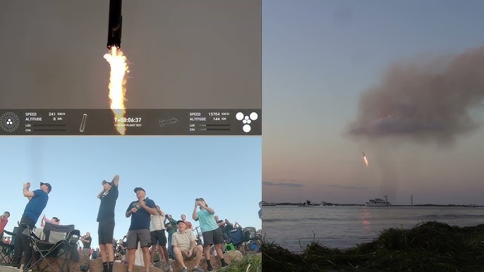 Floor reactions to SpaceX Starship Flight 5 re entry catch